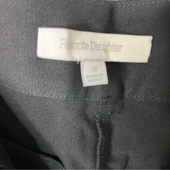 Favorite Daughter The Favorite Pant Black Size 12 High Waist Wide Leg FEWOPP8505 - Picture 7 of 10